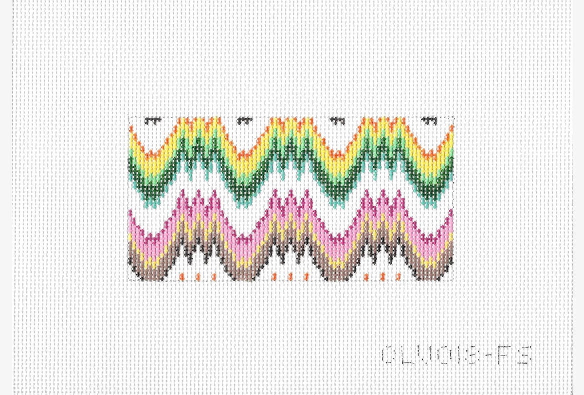 Rectangular Insert - Flame Stitch