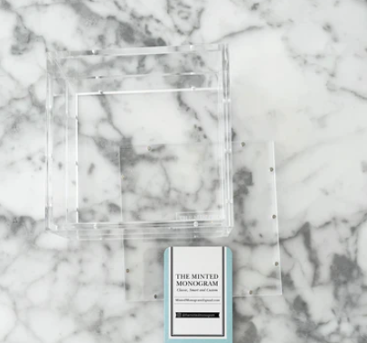 4.25 Square Magnetic Acrylic Tray