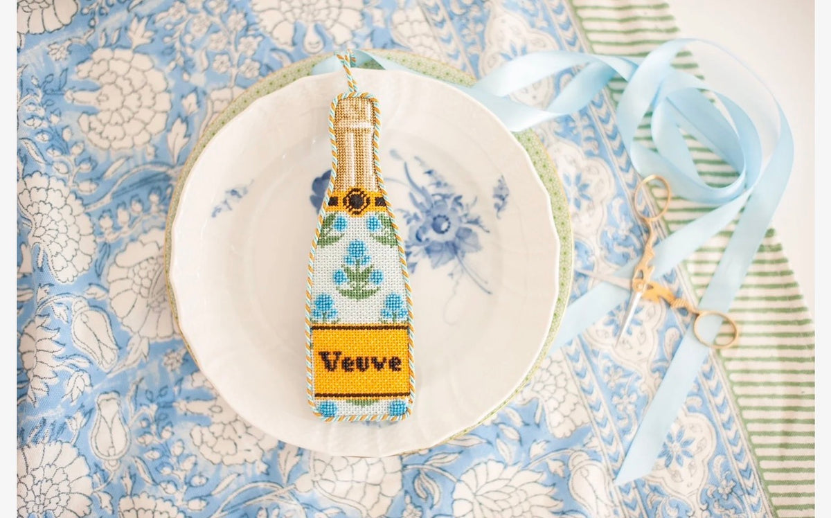 Champagne Bottle - Block Print