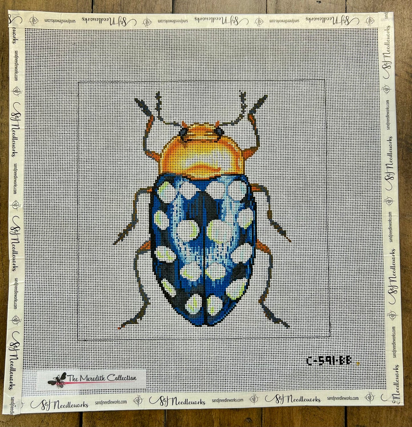 Little Bugs - Blue w/ White Dots
