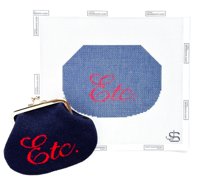 Etc. (Scroll) Kiss Lock Bag