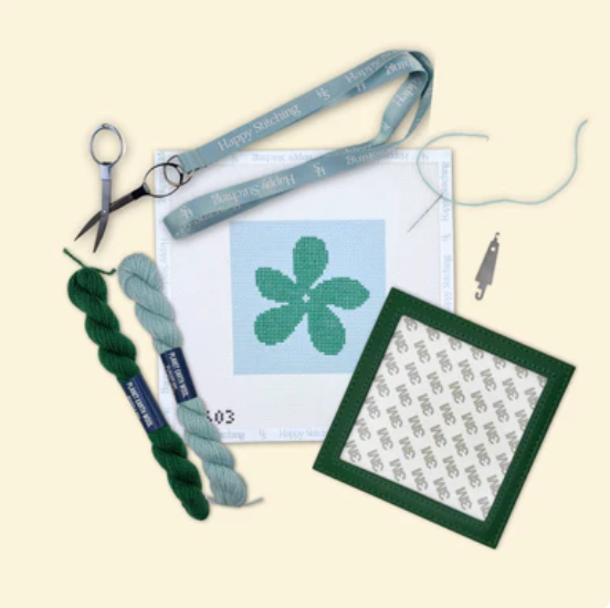 Fresh Cut - Coaster - Happy Stitching - Needlepoint Kit 13 mesh