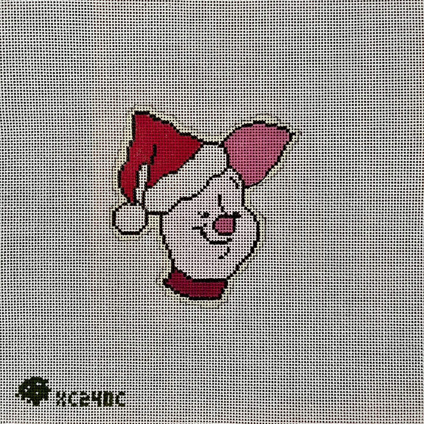 Piglet in Santa Hat