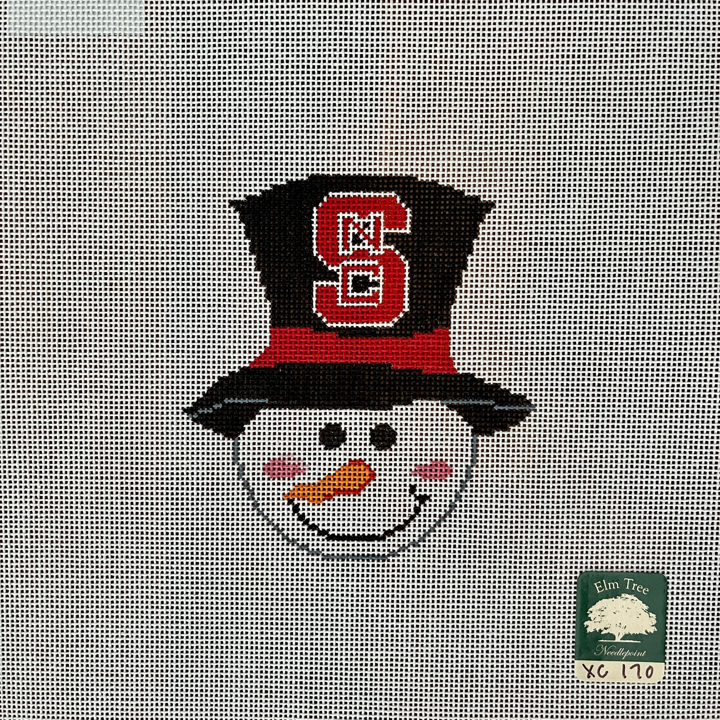 NC State Hat on Snowman