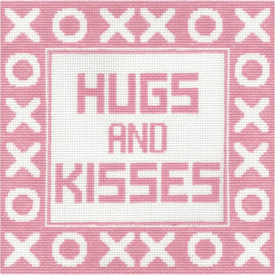 Hugs & Kisses - Pink Pillow - Trunk Show
