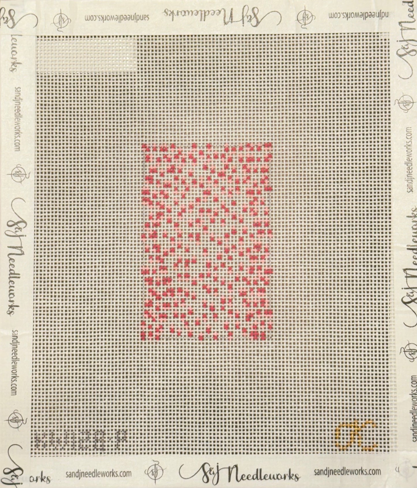 French Dot Luggage Tag - Pink