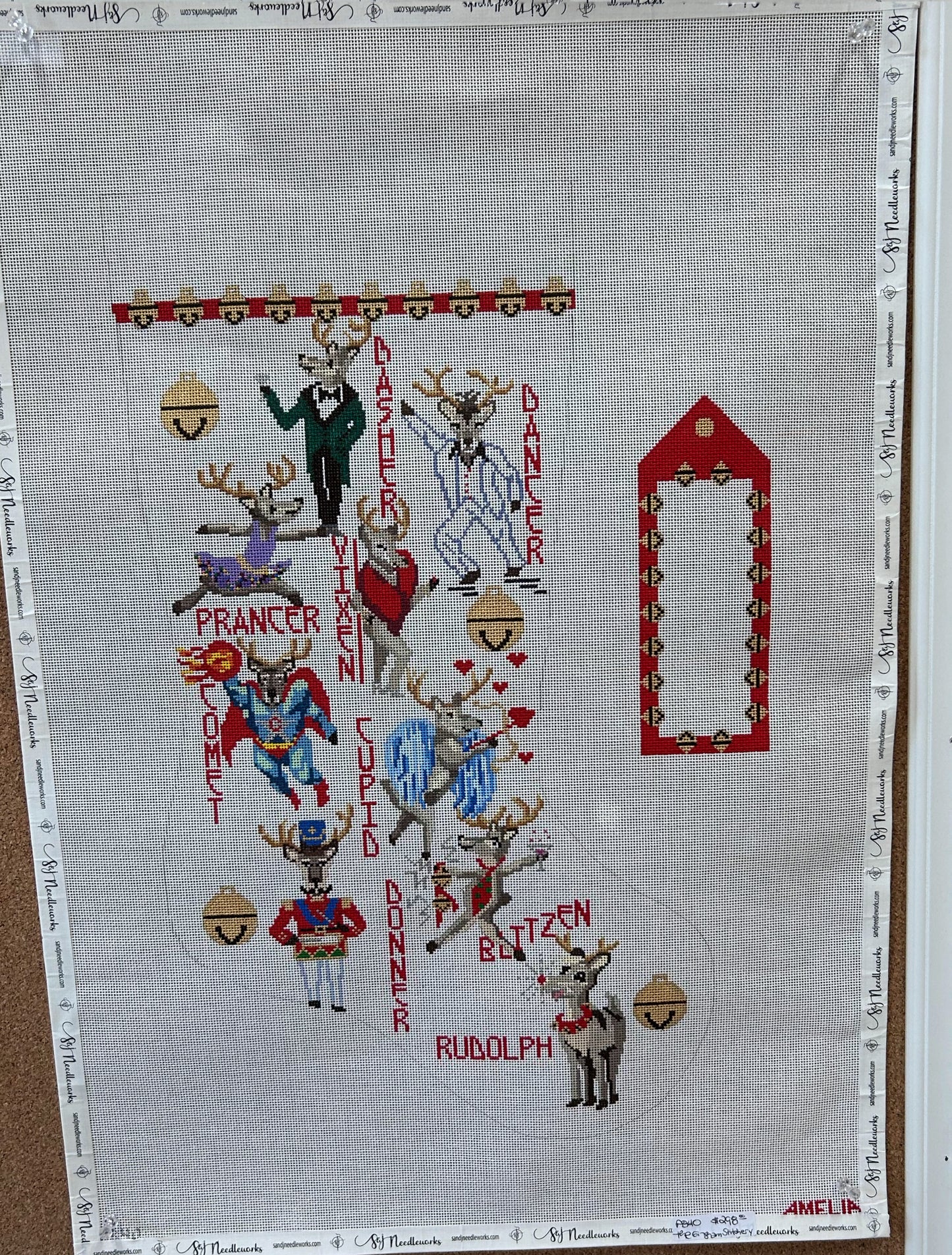 Reindeer Stocking and Tag