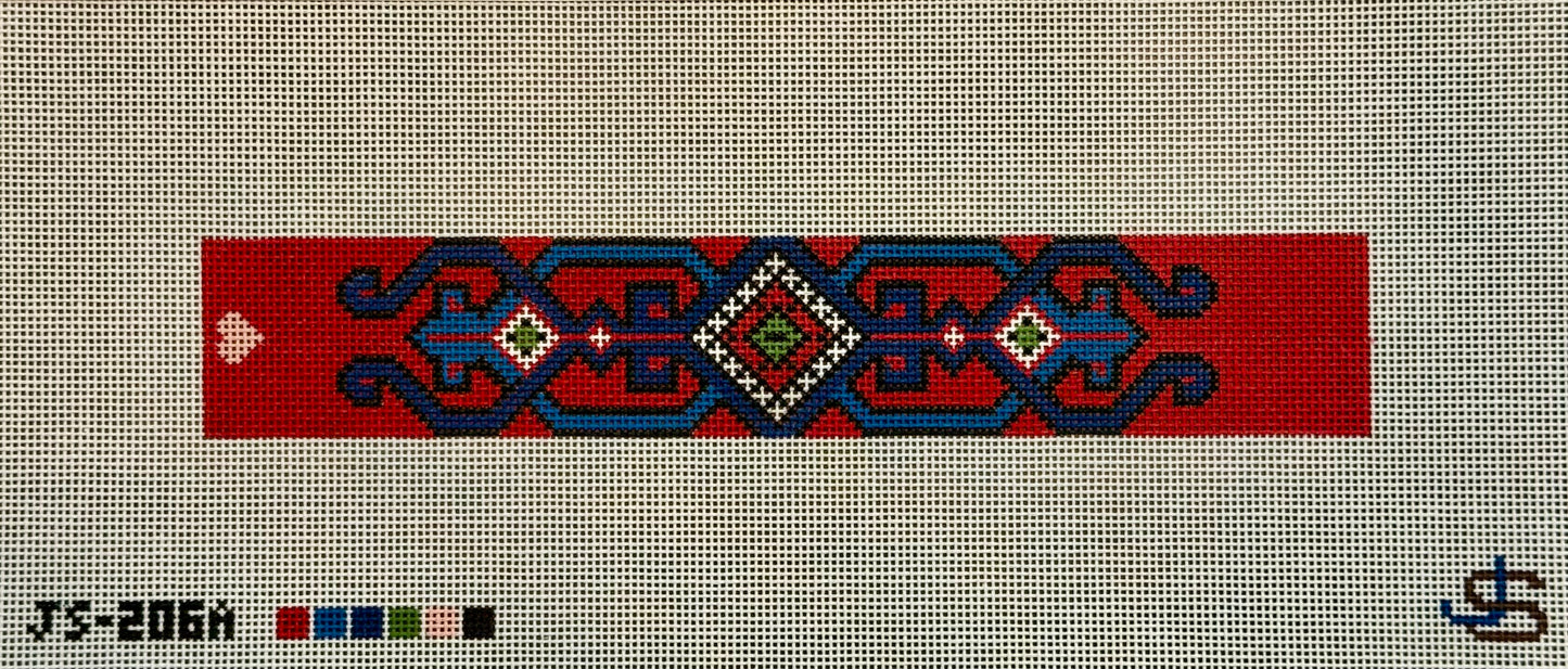 Red, black and blue bracelet