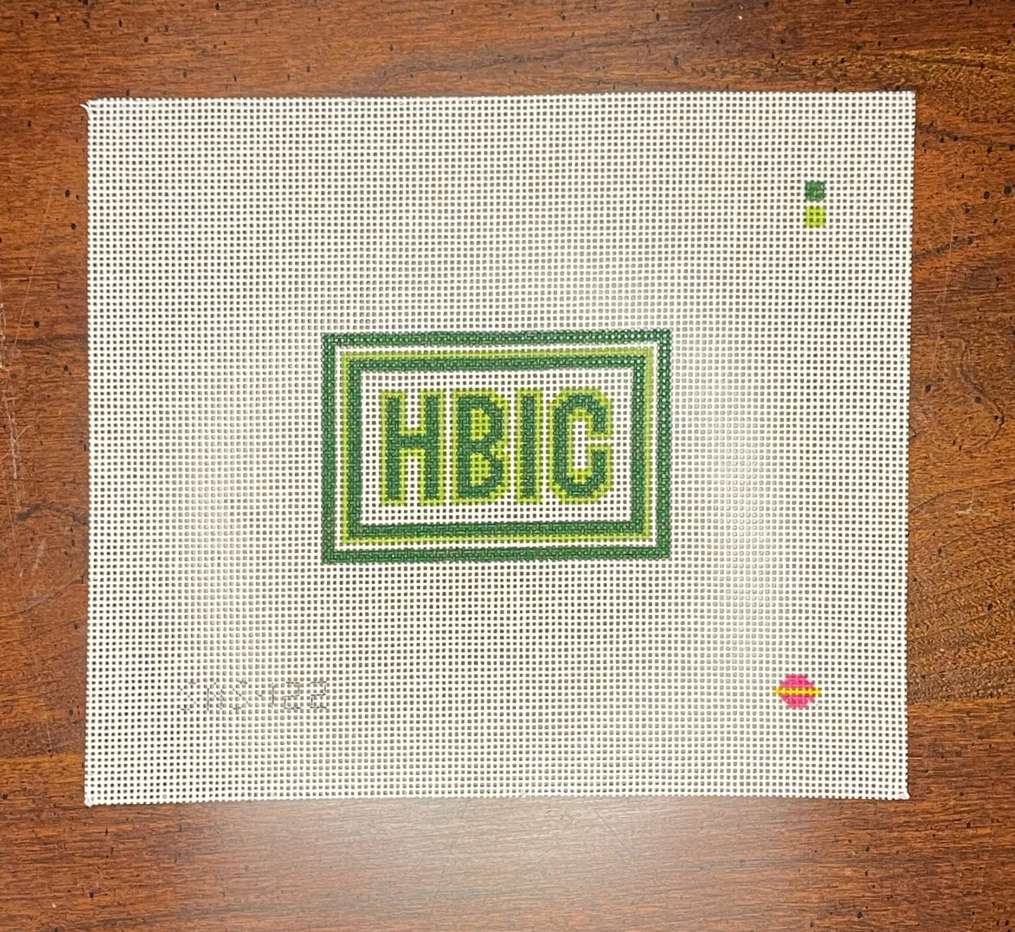HBIC (Head B$^ch In Charge) - Saturnalia Stitching - Needlepoint Canvas
