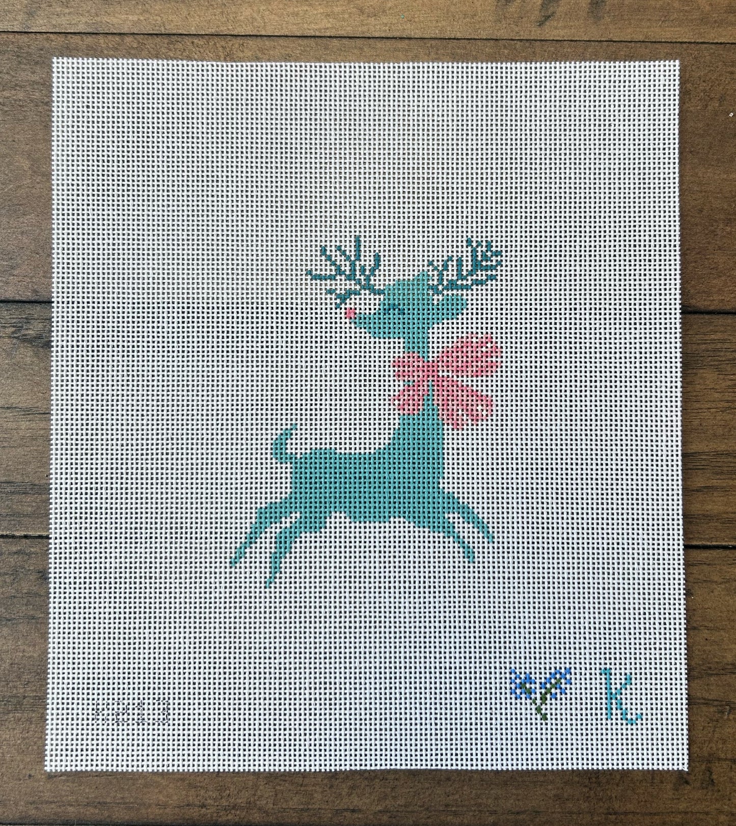 Retro Real Reindeer w/ Bow