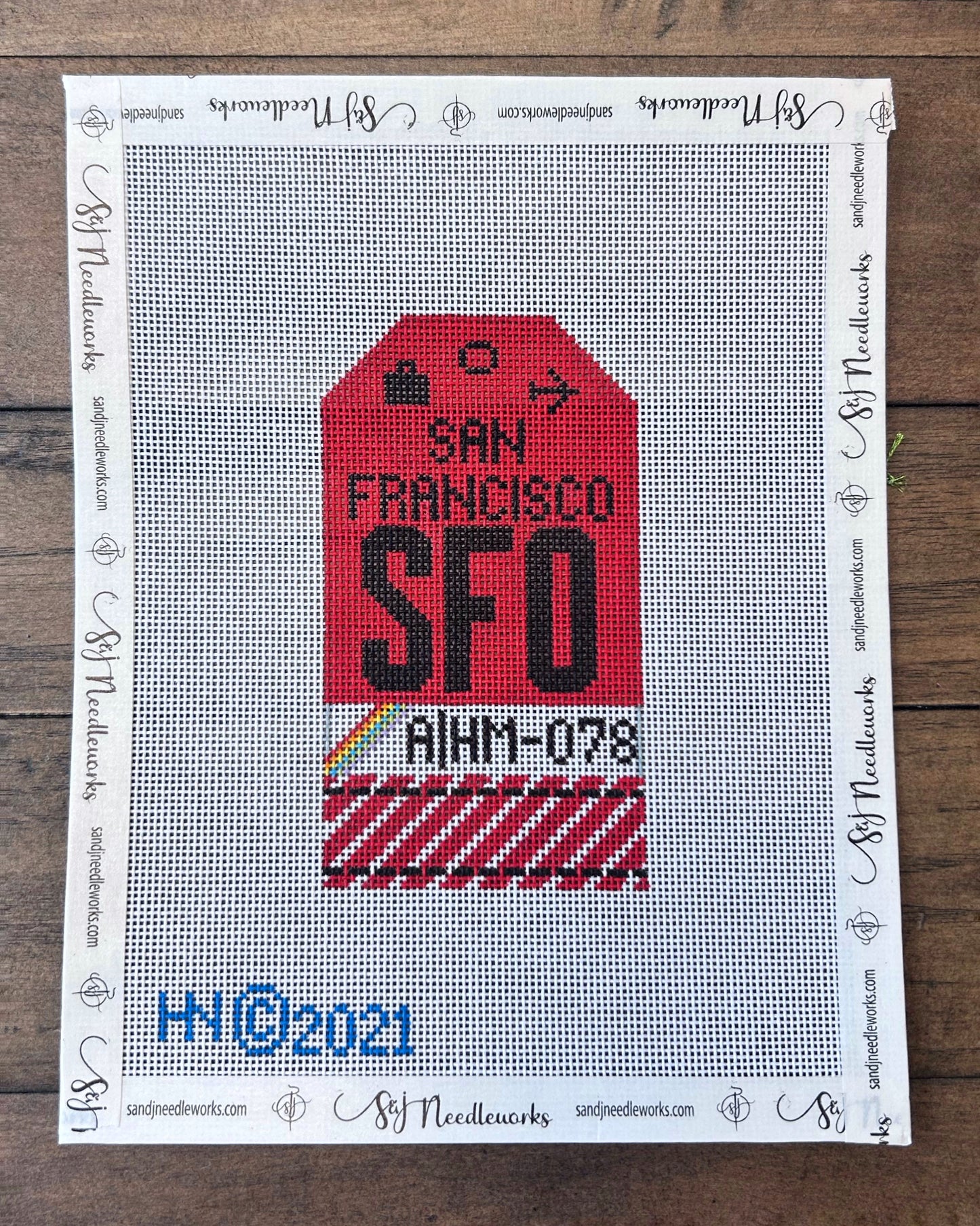 San Francisco Retro Bag Tag
