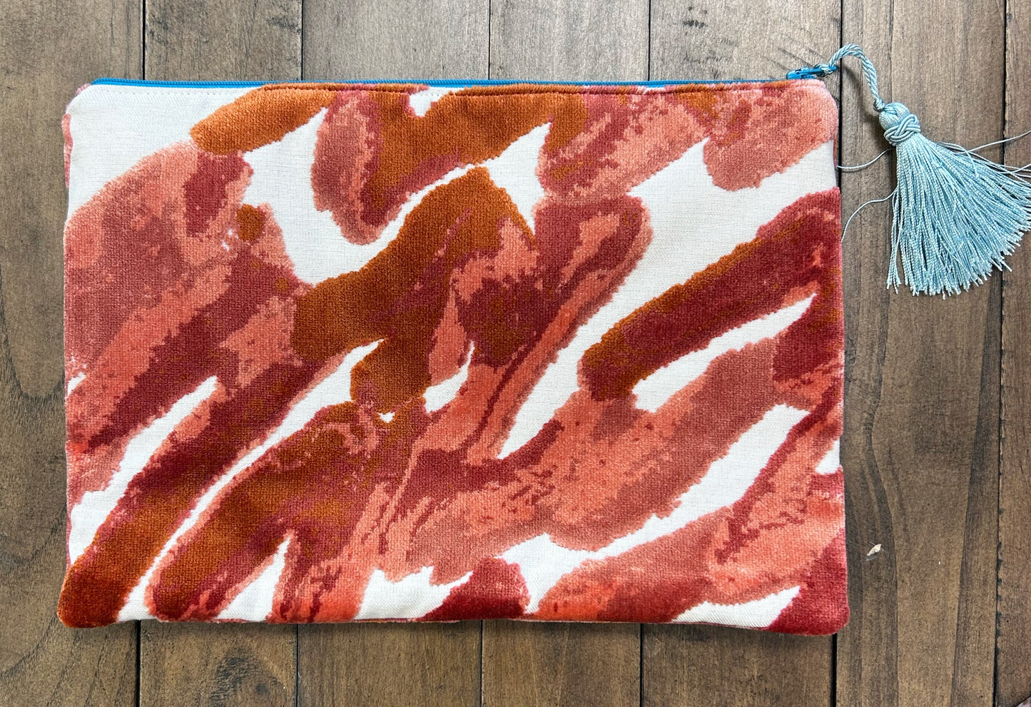 Anna Clutch - Rust Squiggles - Colors of Praise - Needlepoint Accessory
