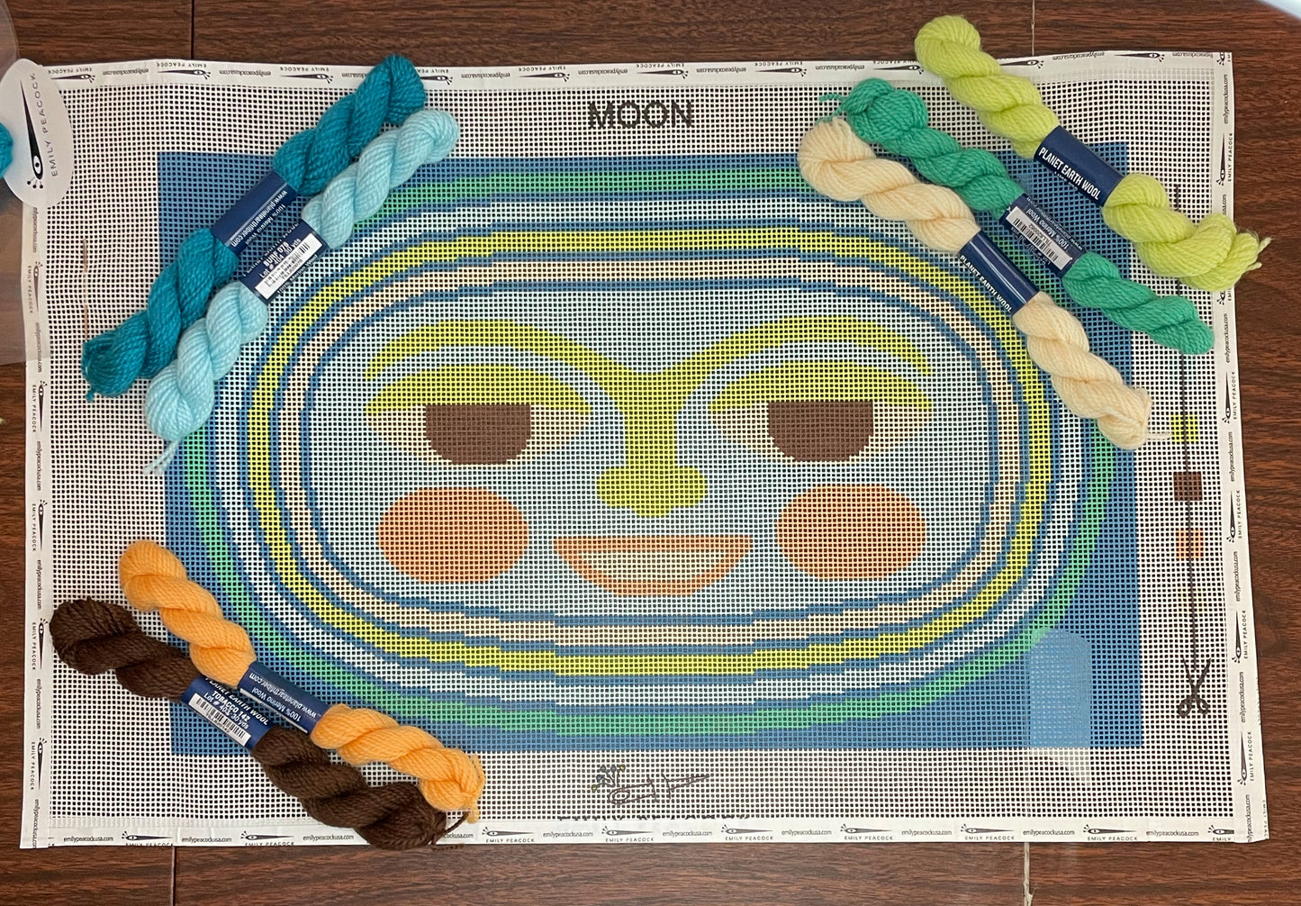 Blue Moon Kit - KCN Designers - Needlepoint Kit