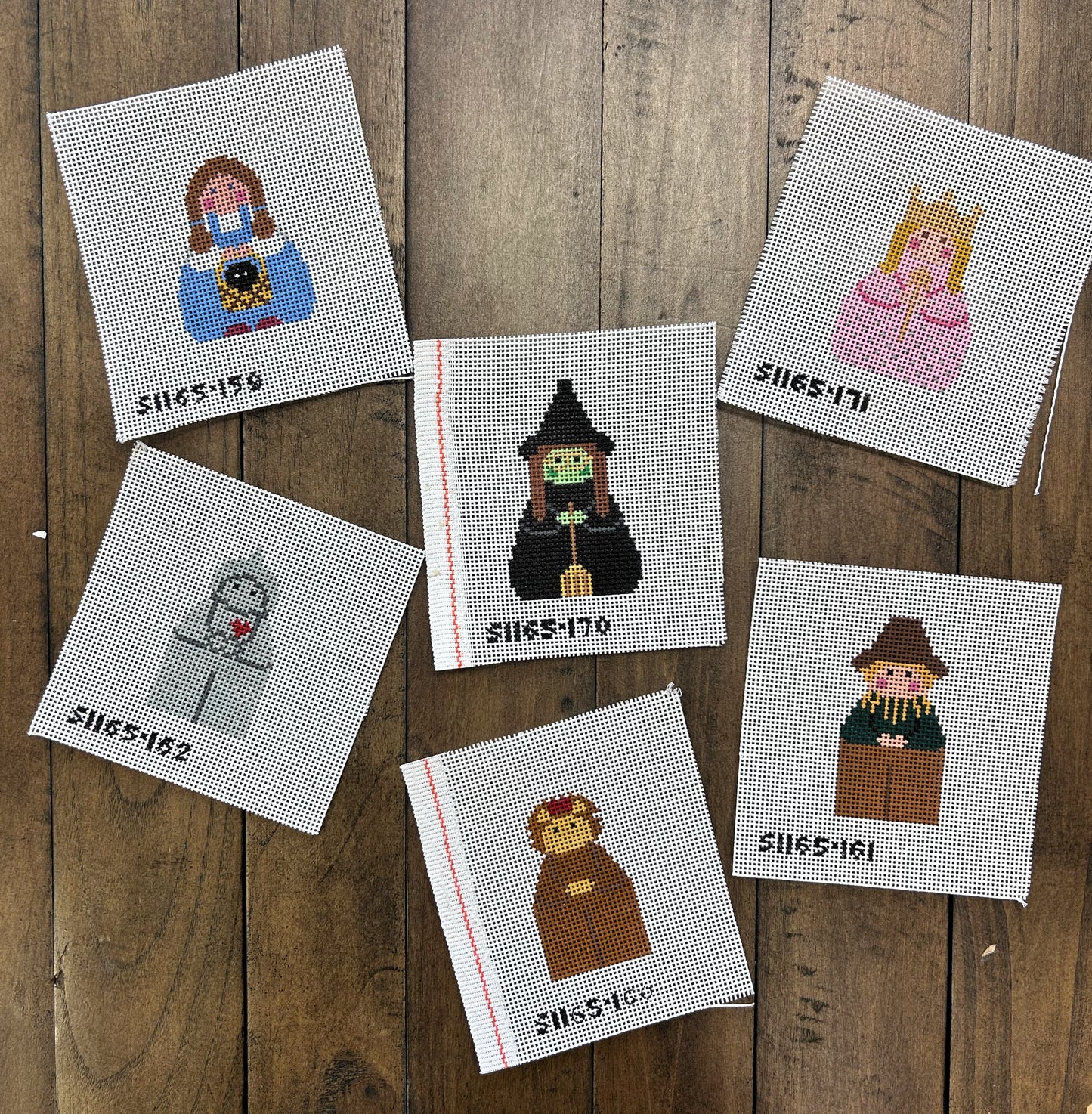 Wizard of Oz Character Set - KCN Designers - Needlepoint Canvas 13 mesh
