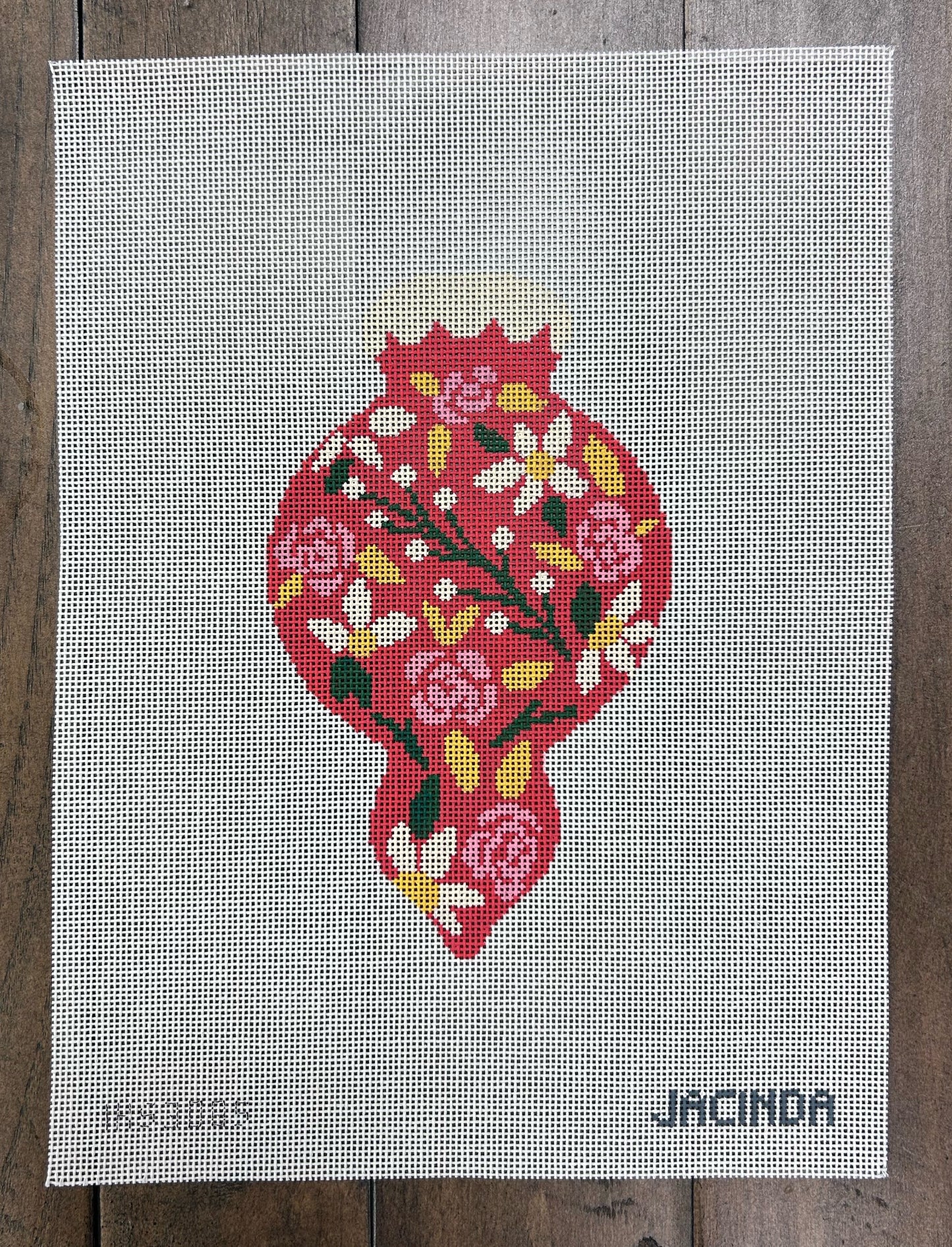 Red Holiday Flowers Ornament