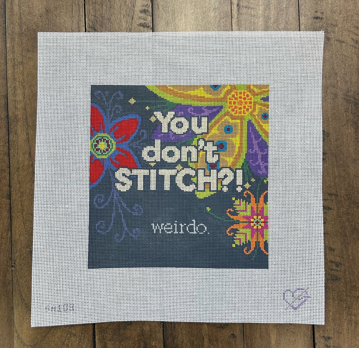 You don't stitch?! ... weirdo