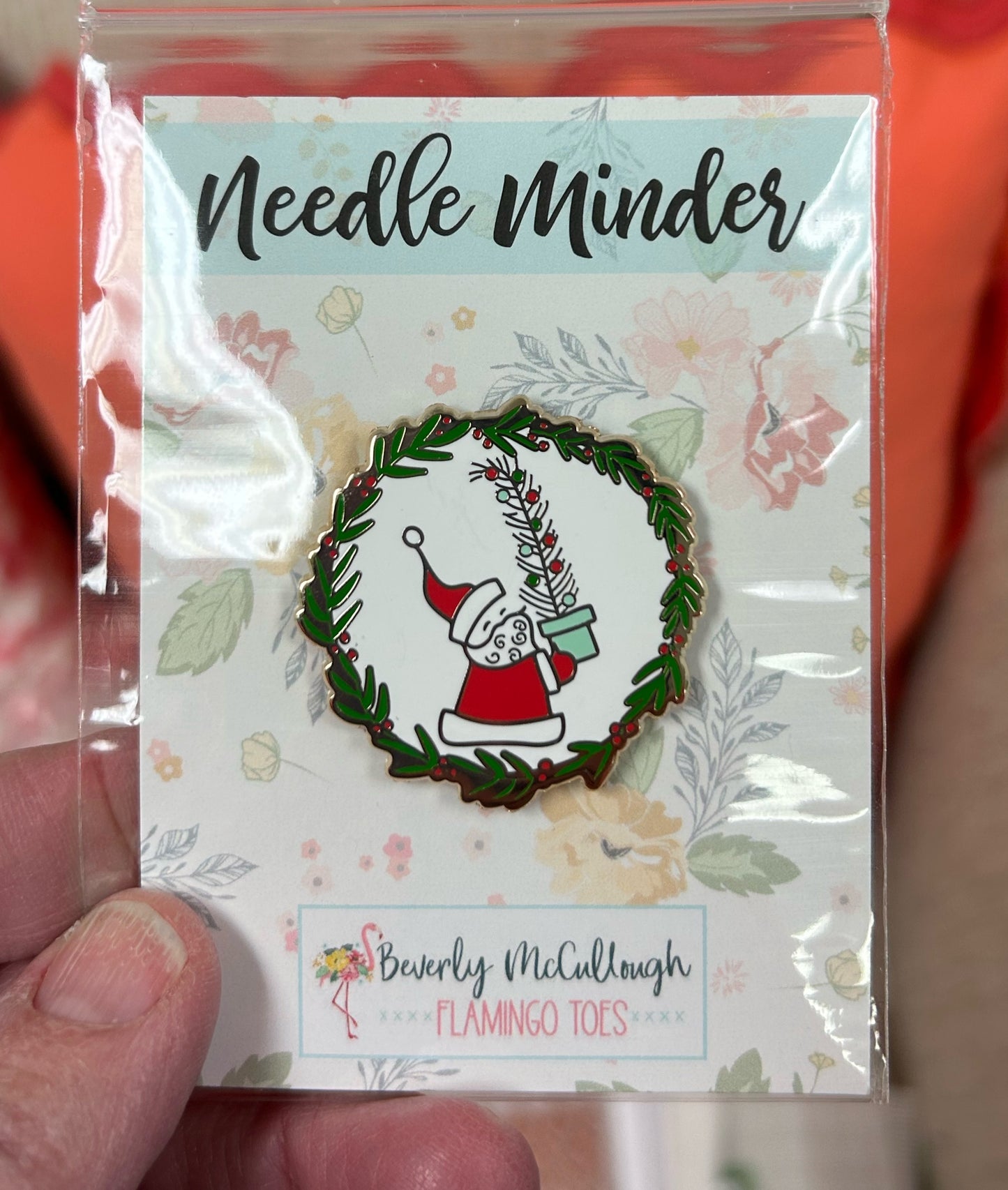 Vintage Santa Needleminder