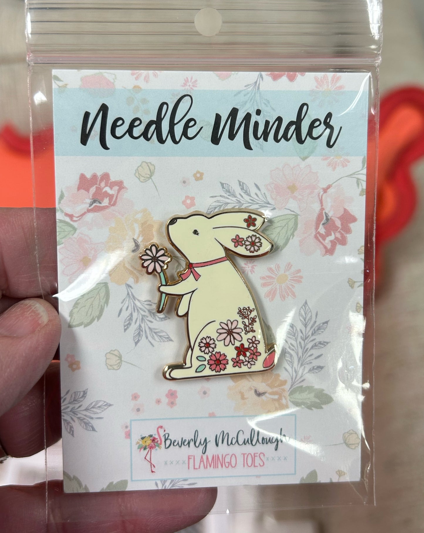 Floral Bunny Needleminder
