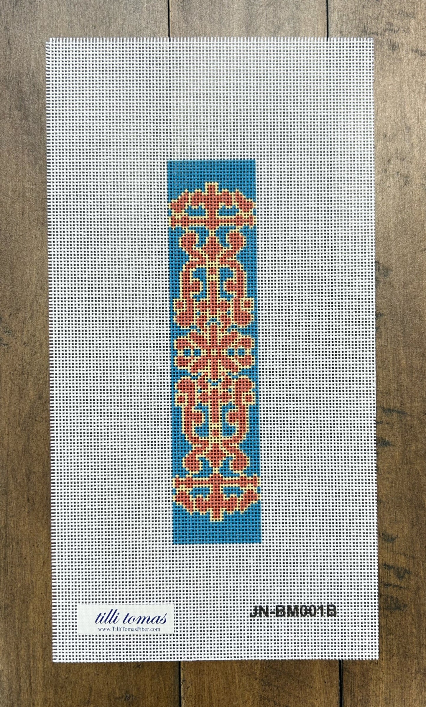 Blue Decorative Bookmark Canvas