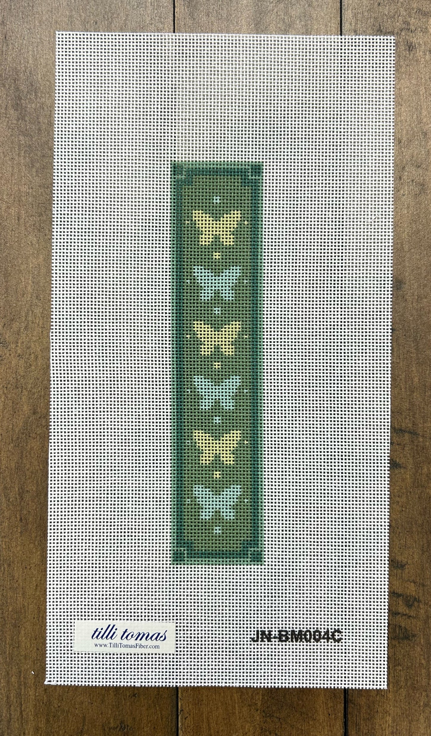 Green Butterfly Bookmark Canvas