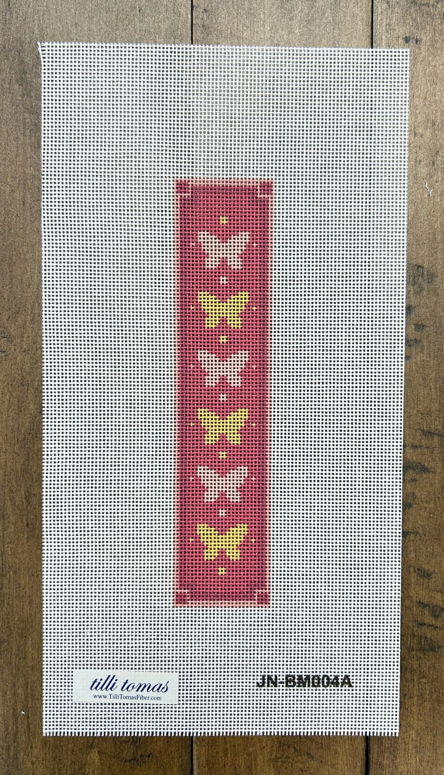 Pink Butterfly Bookmark Canvas