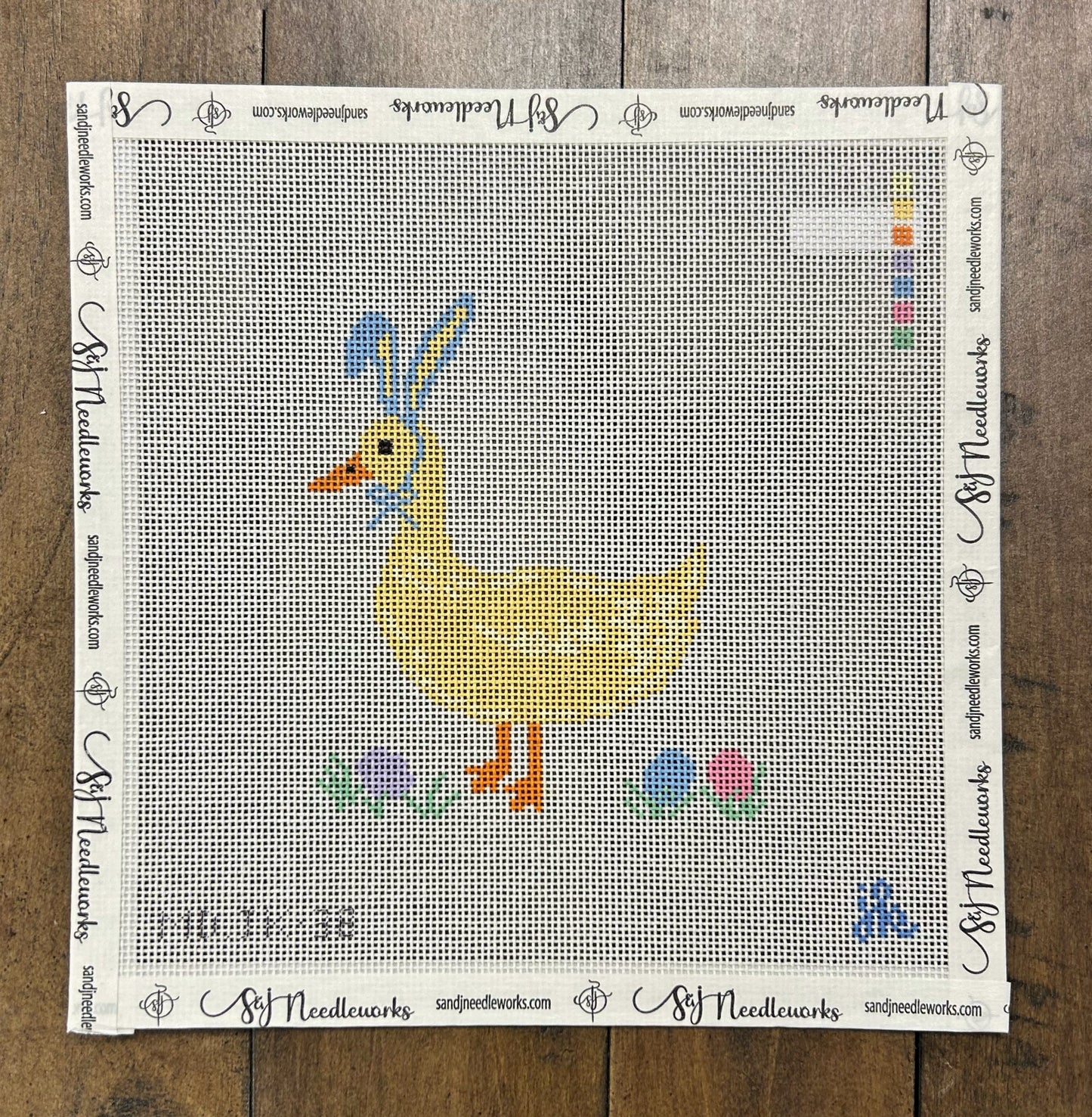 Easter Duck - Mopsey Designs - Needlepoint Canvas 18 mesh