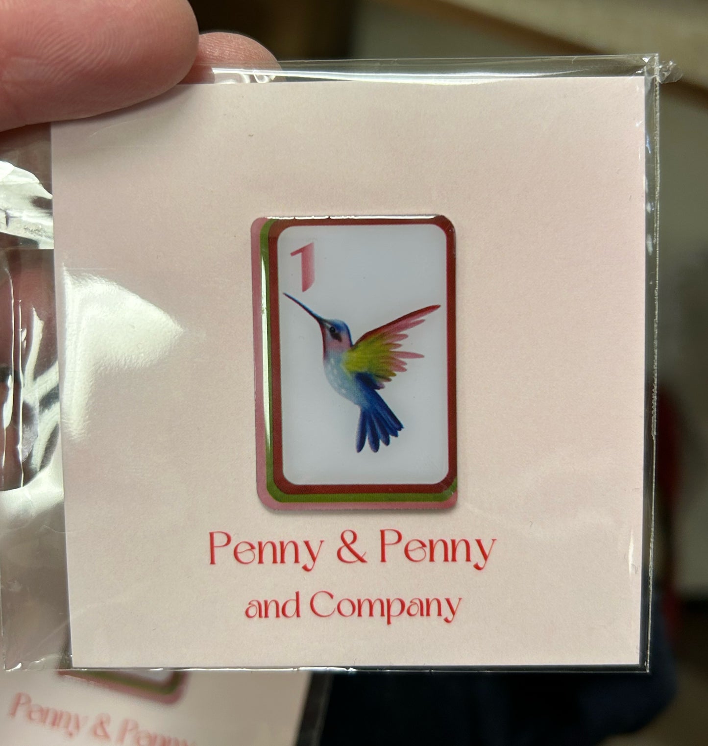 Bam Bird Mahjong Tile Needleminder