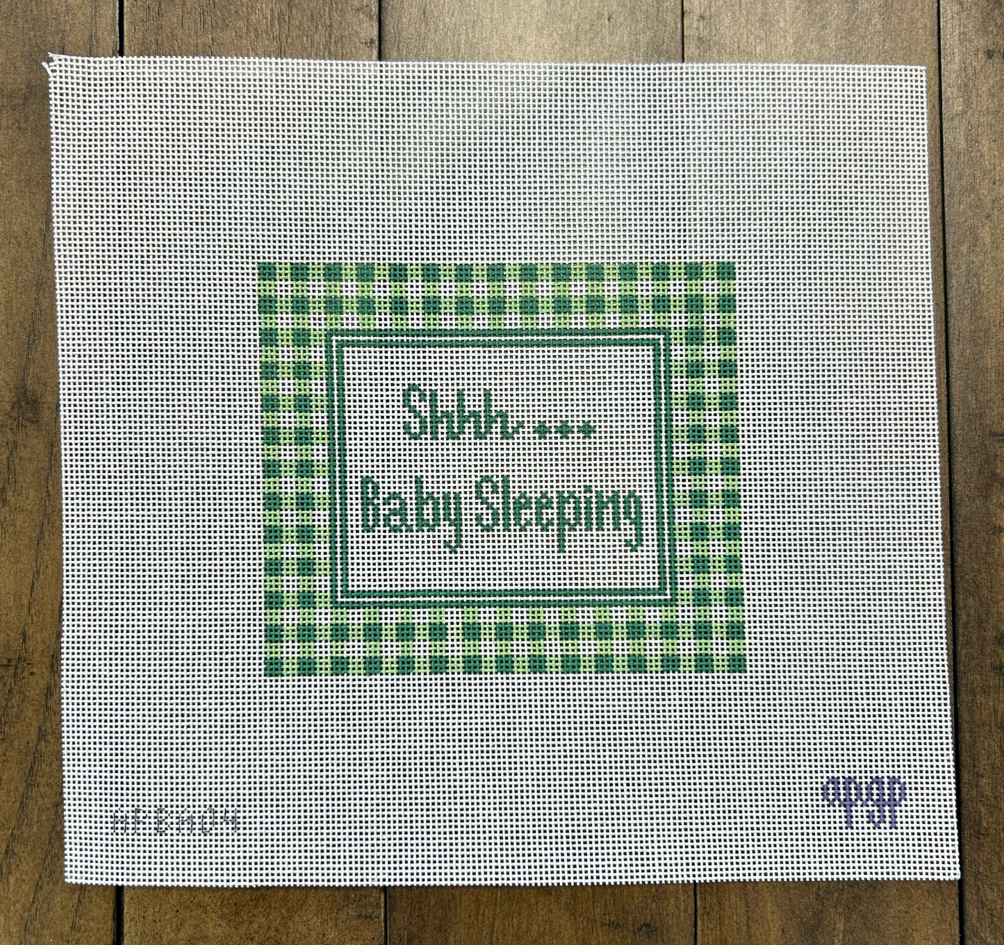 Shh ... Baby Sleeping - Melissa Loves Needlepoint - Needlepoint Canvas 18 mesh