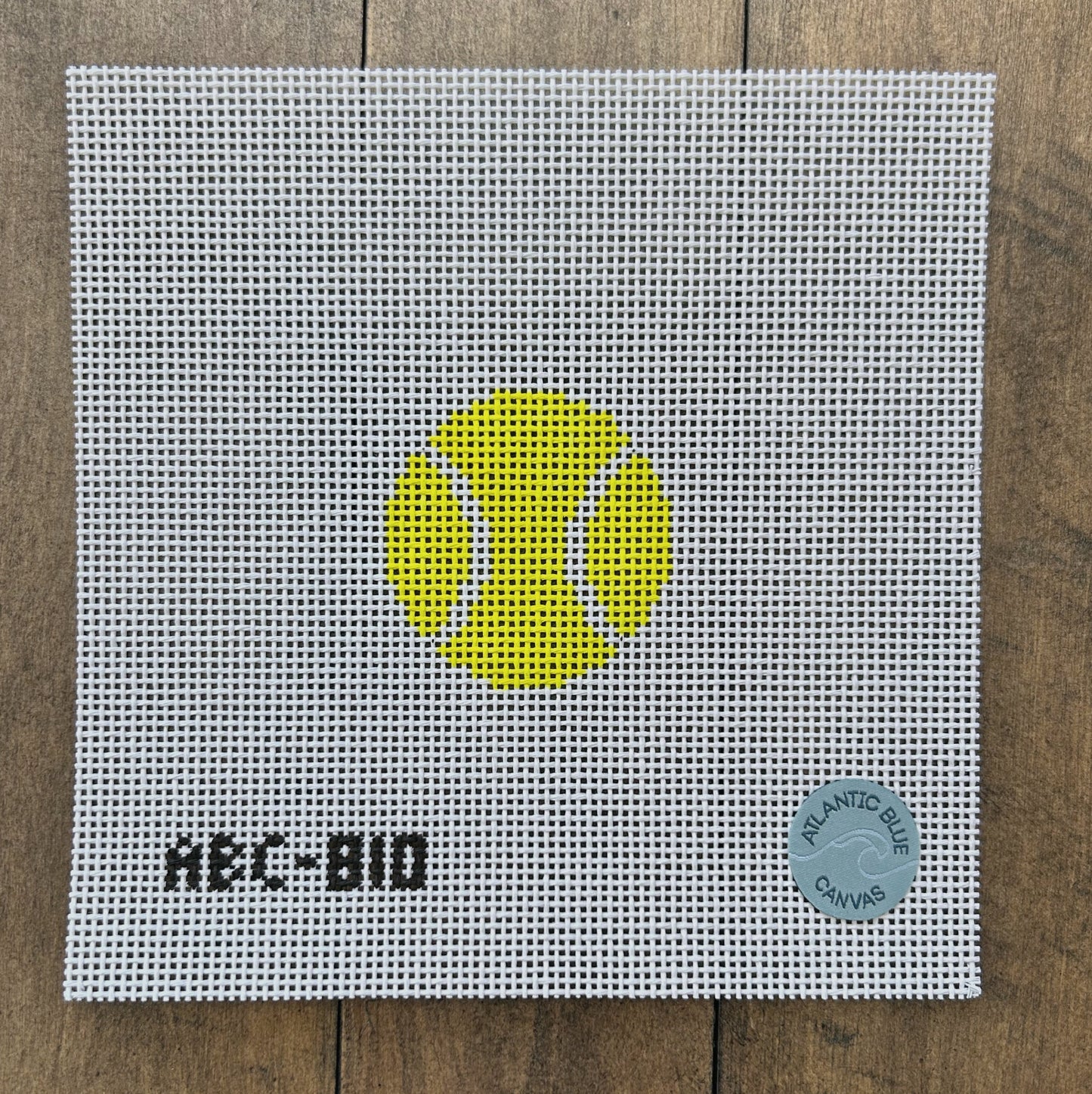 Mini tennis ball - Atlantic Blue Canvas - Needlepoint Canvas 13 mesh
