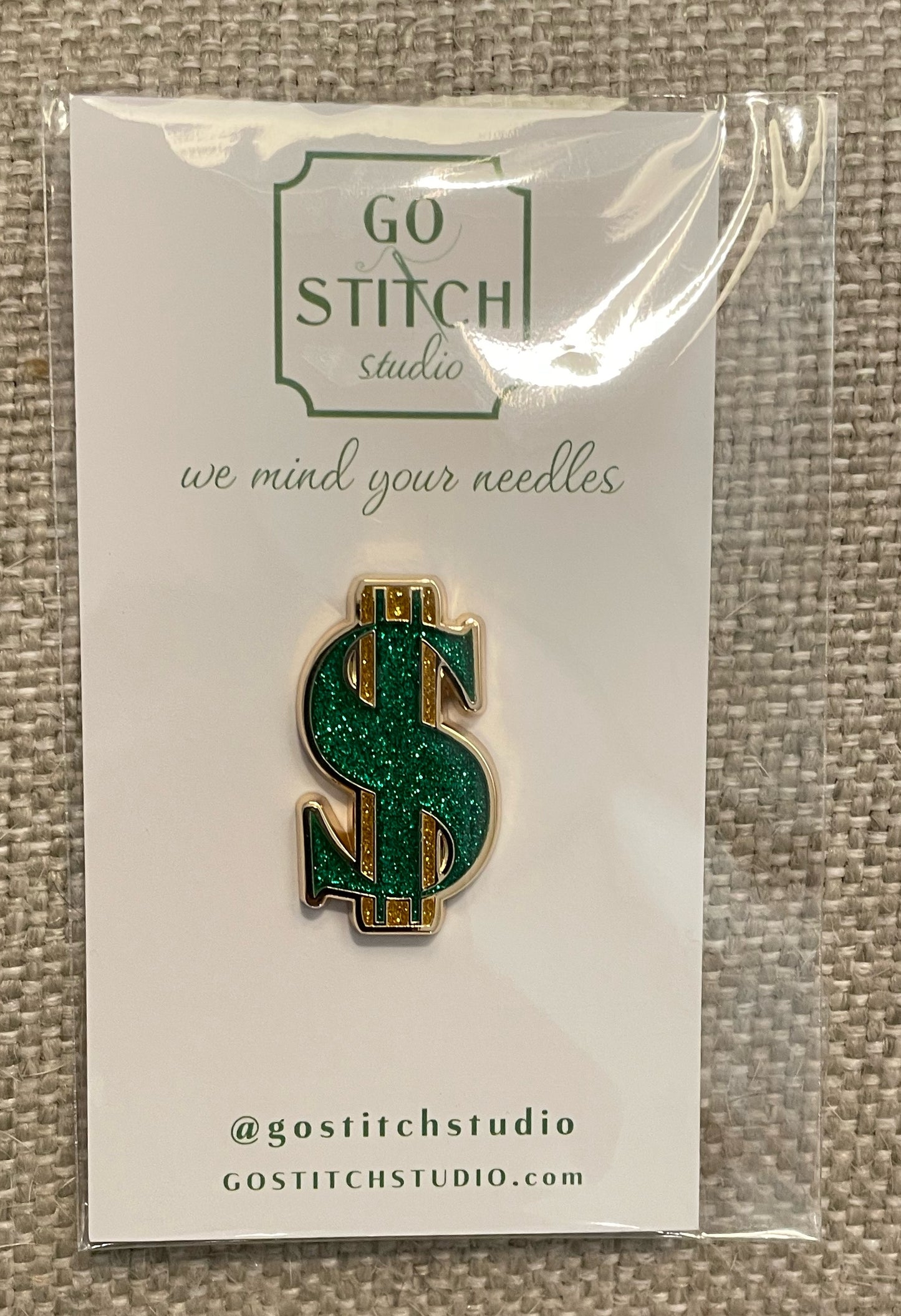 Dollar Sign Needle Minder