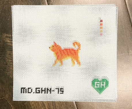 Green Heart Needlepoint: Orange Tabby Cat
Mini