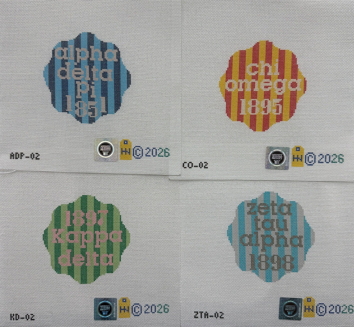 Greek Series 4" Coasters