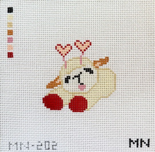 Lovey Lamb Dog Toy Canvas