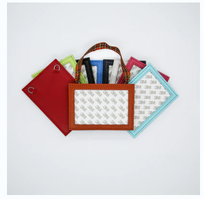 Mini Leather Signs with Ribbon Hanger