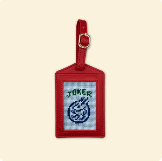 Wild Tile Bag Tag Kit - KCN Designers - Needlepoint Kit