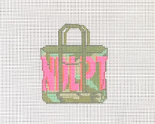 Camo NDLPT Tote - Wheelhaus Needlepoint - Needlepoint Canvas 18 mesh