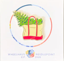 Christmas Tree Tote Needle minder - Wheelhaus Needlepoint - Needlepoint Accessory