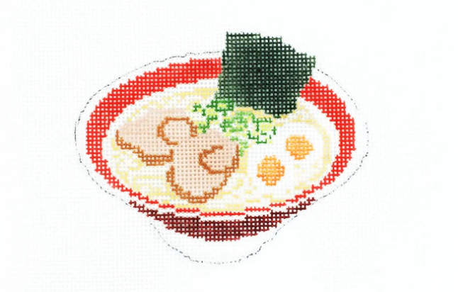 Ramen - Audrey Wu - Needlepoint Canvas 18 mesh