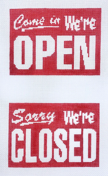 Open/Closed Sign Canvas
