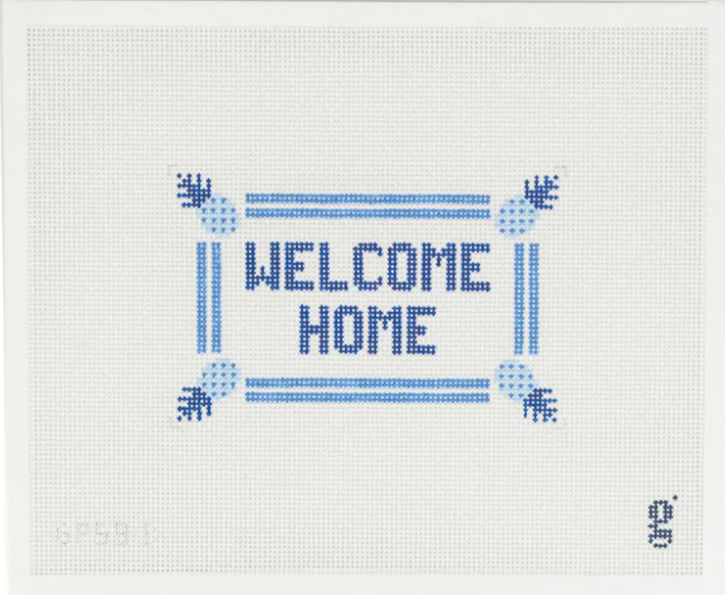 Welcome Home - Blue Canvas