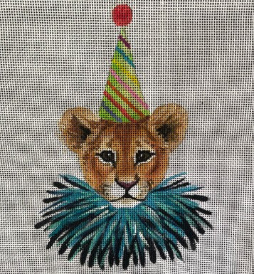 Birthday Portrait Lion Cub Canvas