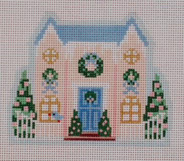 Christmas Village Pink House