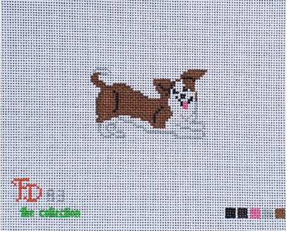 Corgi wagging tail