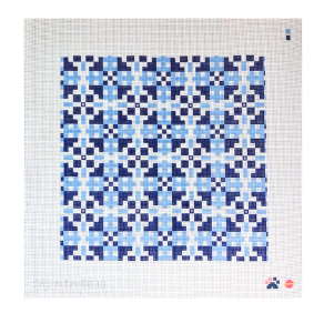 Blue Quilt Pillow (TS)