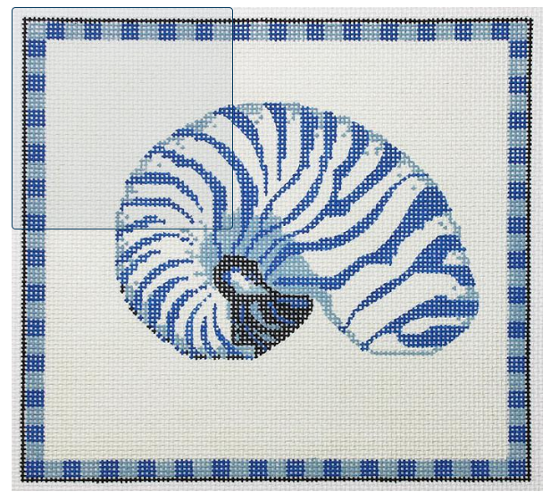 Armored Nautilus in Ocean Blue