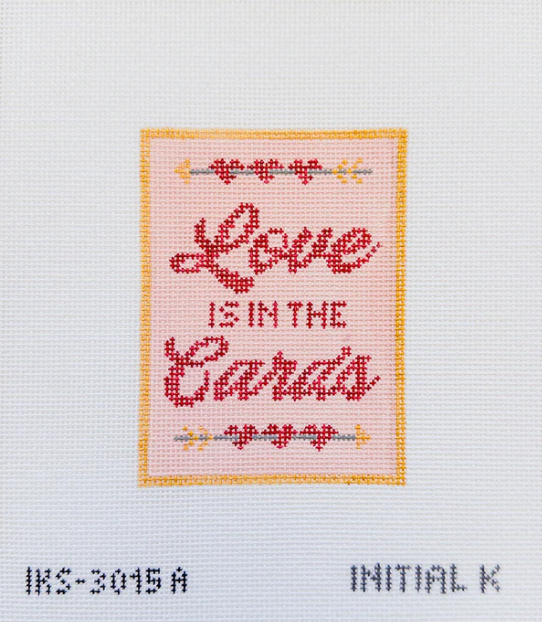 Love Card with Cupid Bow Canvas