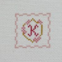 Pink Floral Crest Mini