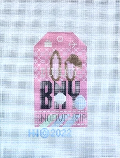 Bunny Retro Travel Tag