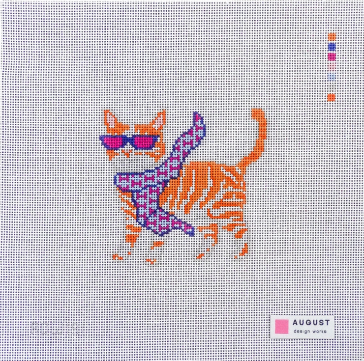 Bougie Orange Tabby Cat