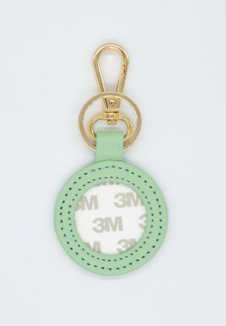 Leather Round Key Fob